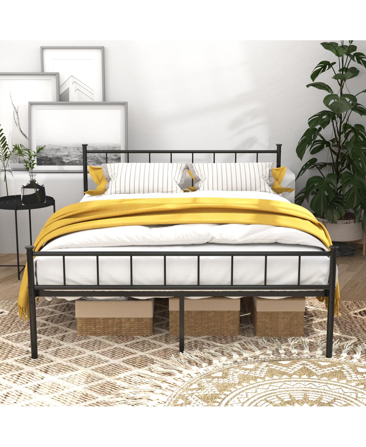Streamdale Furniture Queen Size Bed Frame with Headboard/Footboard