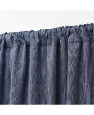 Sallie Total Blackout, Back Tab and Rod Pocket Single Curtain Panel