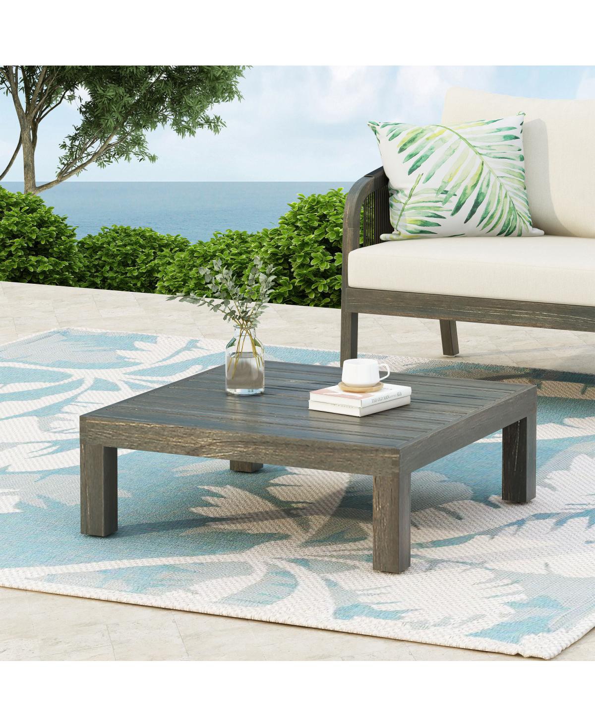 Streamdale Furniture Rustic Acacia Wood Outdoor Coffee Table