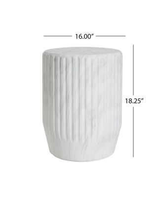 Streamdale Outdoor Cicci Carved Side Table