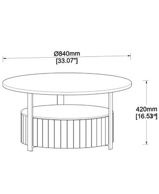 Wood Coffee Table Round, Rustic Charm For Living Room Decor