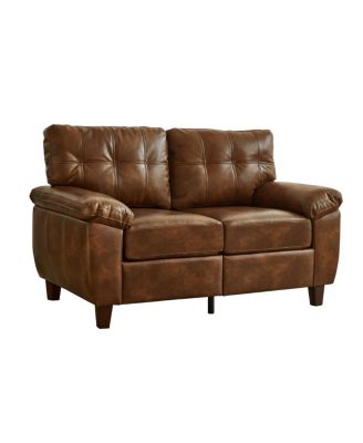 Modern Faux Leather 3-Seater & Loveseat Sofa with Storage