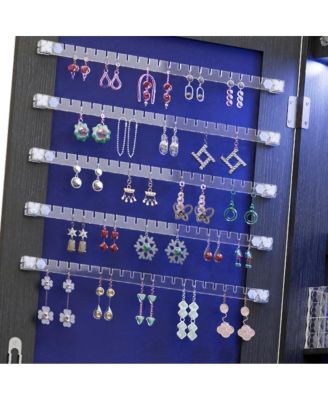 Streamdale 360° Swivel Jewelry Cabinet with Full Length Mirror,