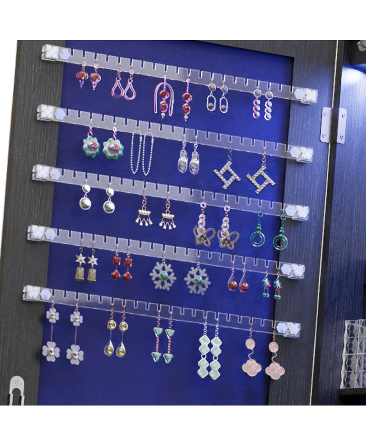 Streamdale 360° Swivel Jewelry Cabinet with Full Length Mirror,