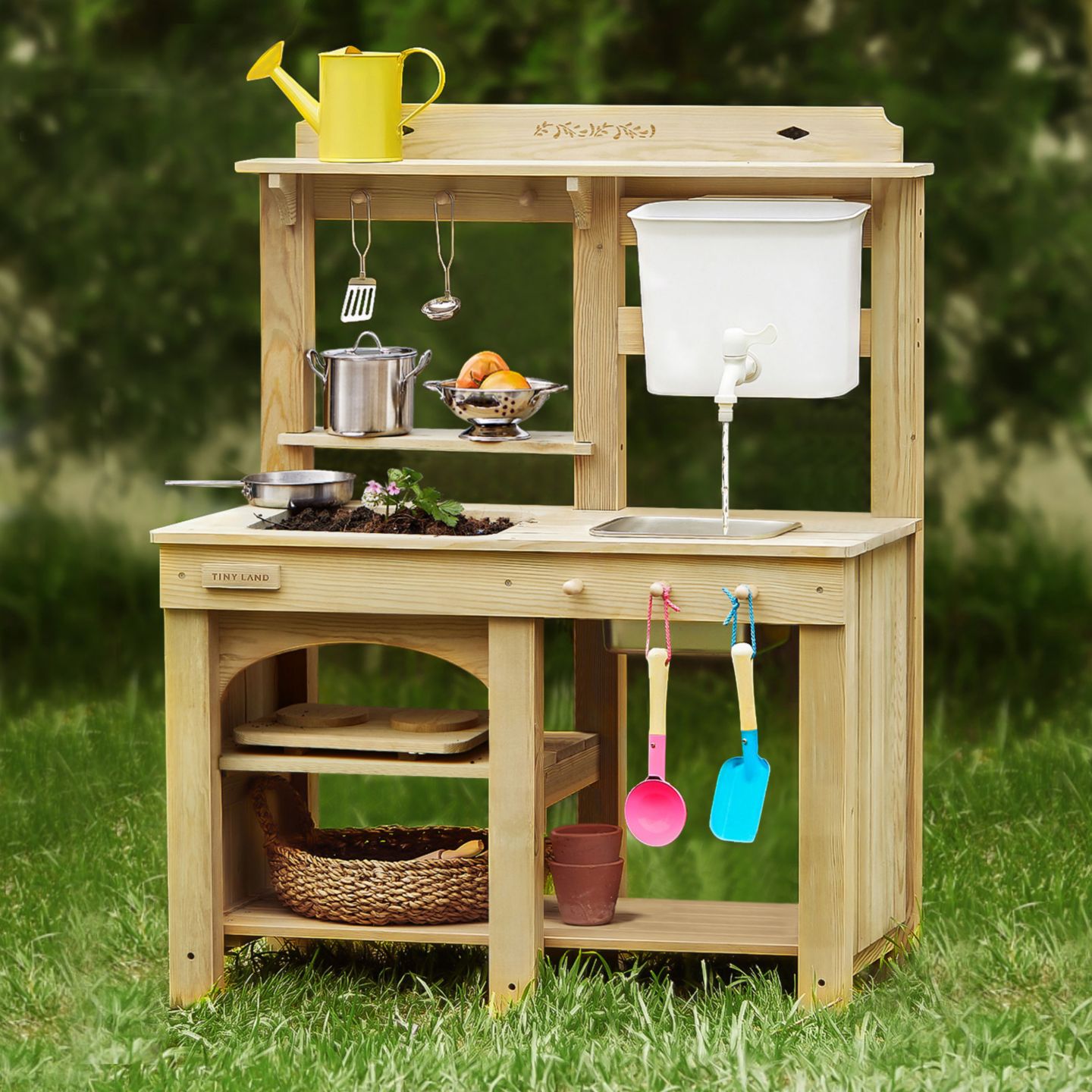 Детская игрушка Tiny Land Mud Kitchen - DuoPlay Outdoor Play Kitchen for Kids — фото 1