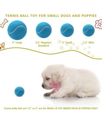 Pack of 40 Squeaky Mini Tennis Ball for Small Dogs Colorful Pet Playing Balls for Interactive Training and Ball Launchers