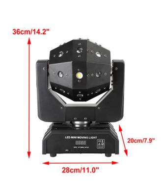 120W RGBW LED Moving Head Stage Light with Laser, Strobe, DMX512 and Sound Control