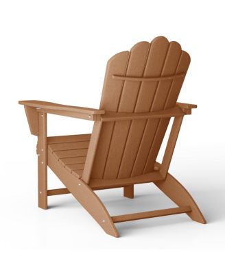 Outdoor Patio HDPE Adirondack Chair With Cup Holder