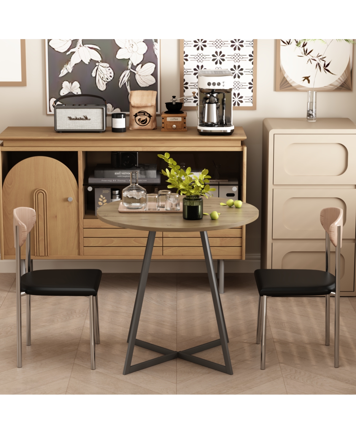 Streamdale Furniture Round Dining Table for Small Spaces