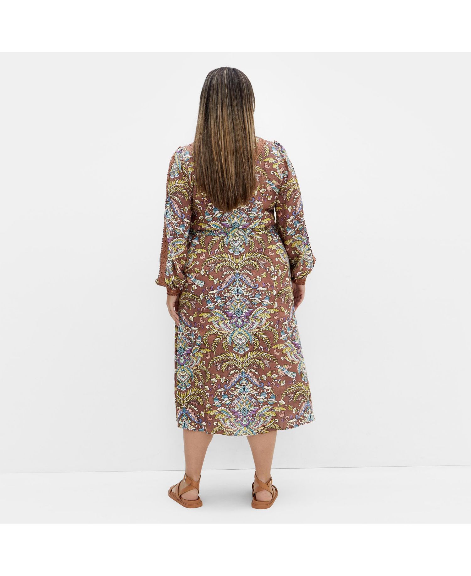 Plus Size Mysteria Print Dress