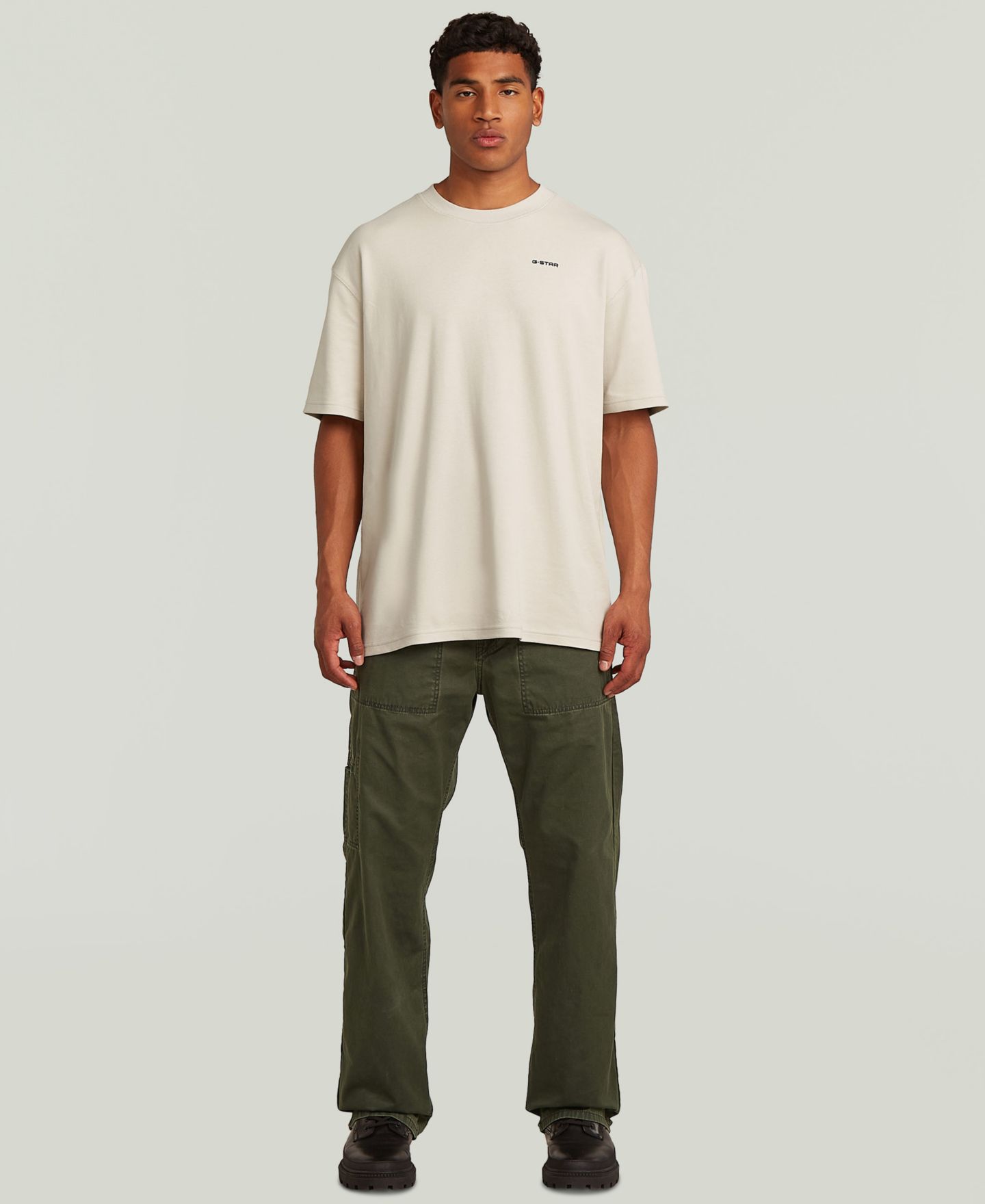 Мужские брюки G-Star Raw Reversible Relaxed Straight Chino, цвет: Оливковый — фото 2