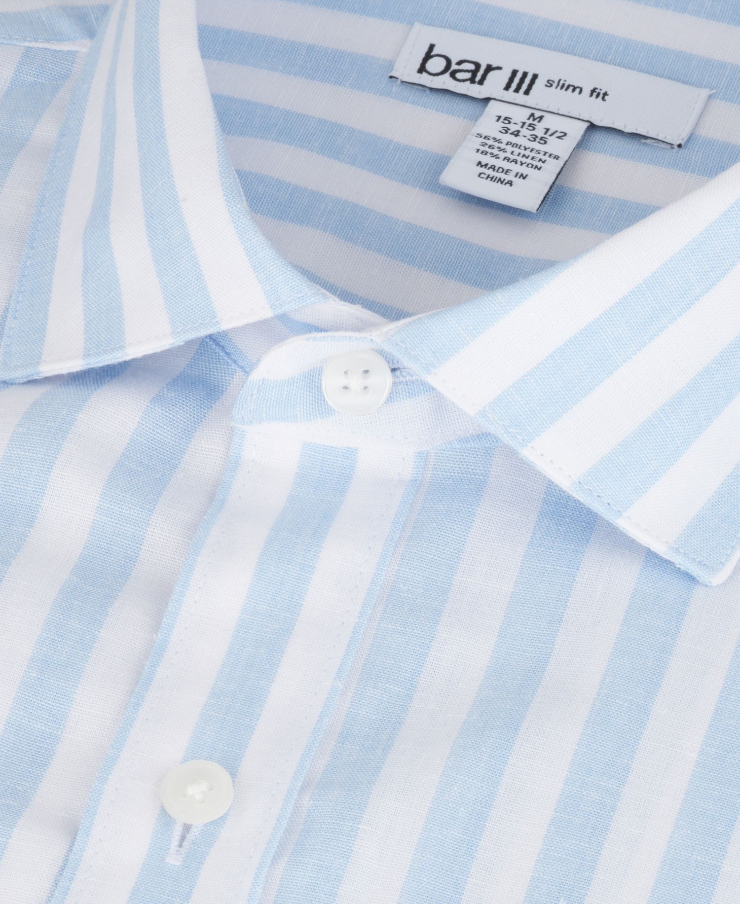 Men's Slim-Fit Linen Joseph Stripe Dress Shirt