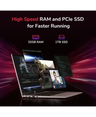 15.6" IPS FHD-Gaming-Laptop, 8 Cores AMD Ryzen 7 6800H 32GB DDR5 RAM 2TB SSD 4.7GHz Fingerprint 100W