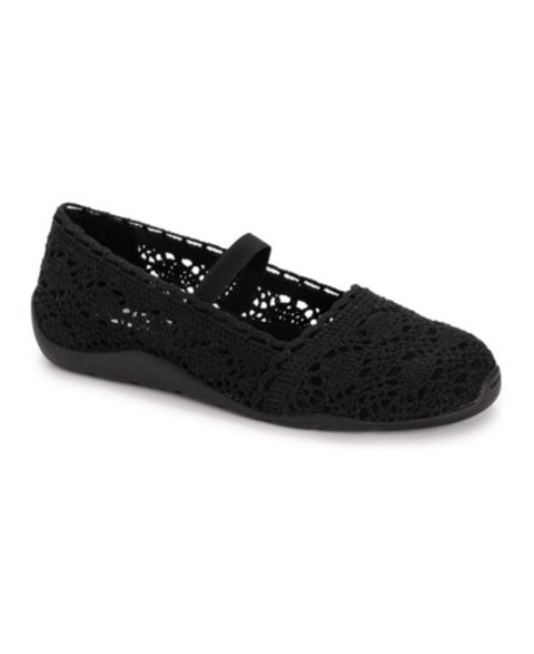 Обувь MUK LUKS Women's Shelby Ballerina Shoe, цвет: Чёрный