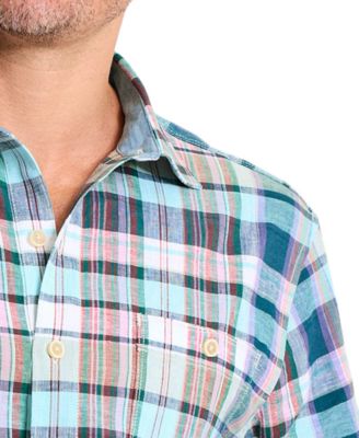 Men's Barbados Breeze Tavira Check Regular-Fit Shirt