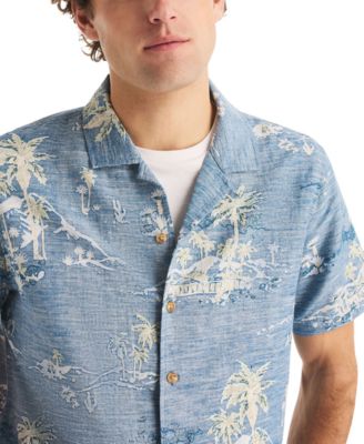 Men's Short-Sleeve Camp-Collar Shirt