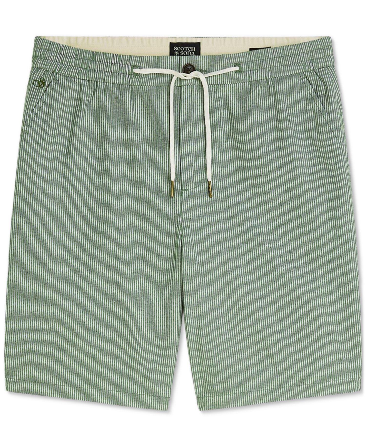 Men's Linen-Blend Bermuda Shorts