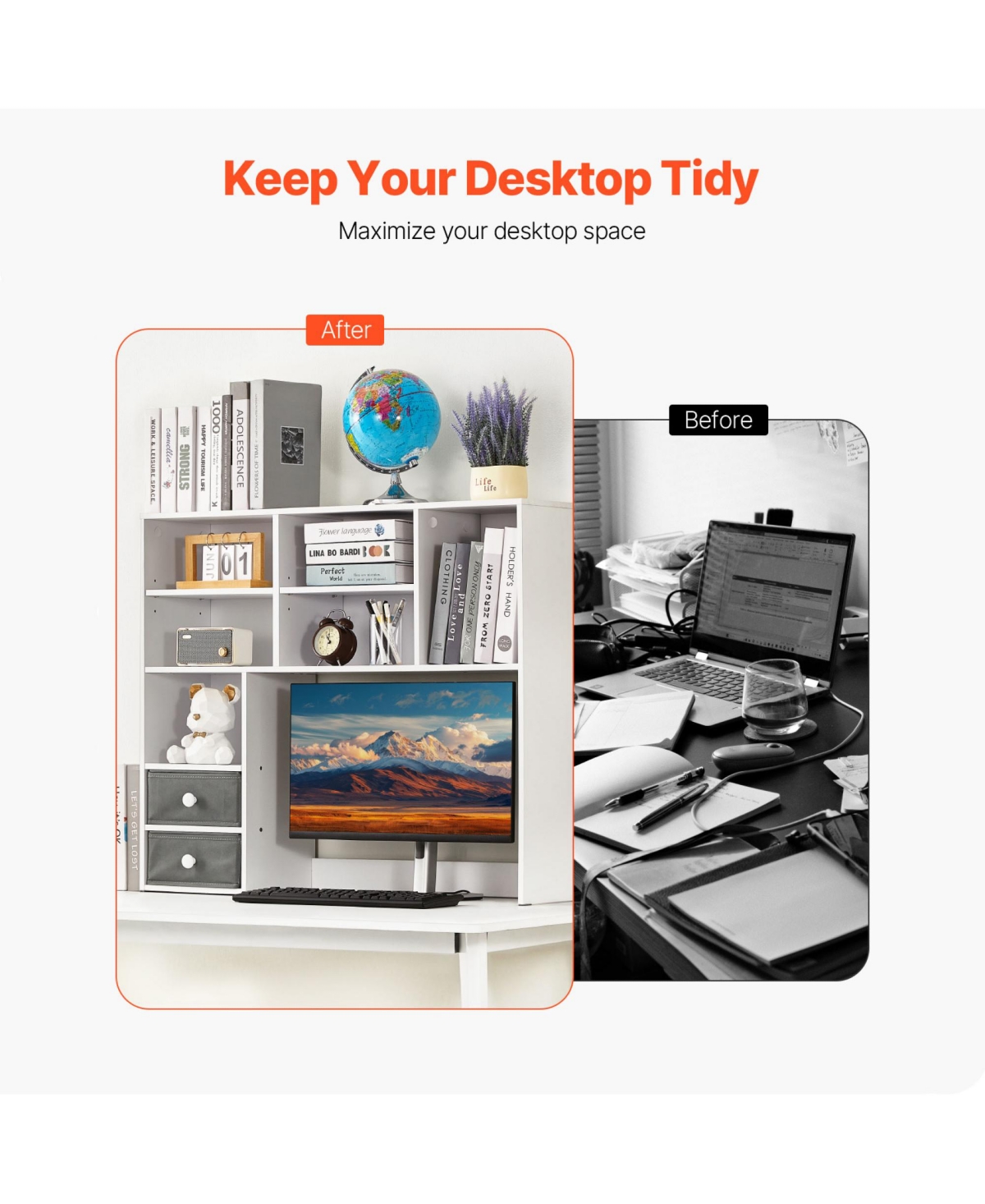 Rainsken Desktop Bookshelf