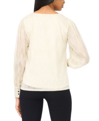 Women's V-Neck Knit Blouse
