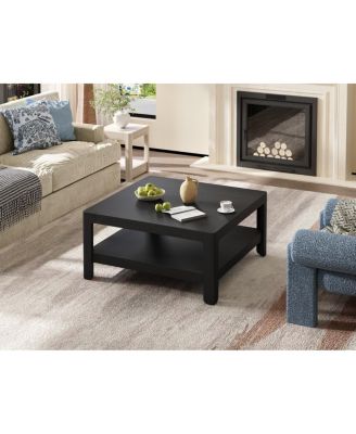 Modern Farmhouse Coffee Table with Soft Rounded Profile