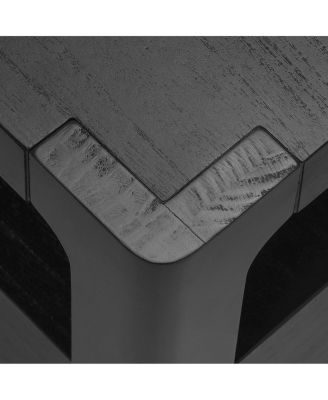 Modern Farmhouse Coffee Table with Soft Rounded Profile