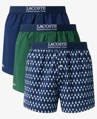 Men's Straight-Fit Woven Boxers, 3-Pack