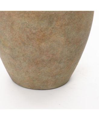 Terracotta 12.4" Vase with Earthy Tones, Accent for Farmhouse or Boho Interiors