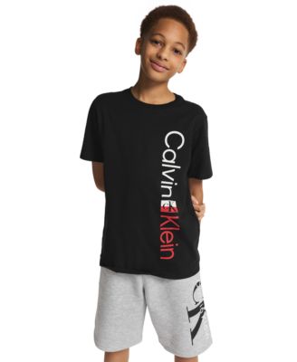 Boys' 8-20 CK Graphic Knit Pull-On Shorts