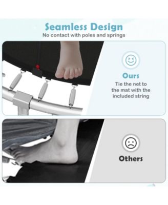 10FT Backyard Trampoline with Enclosure Net