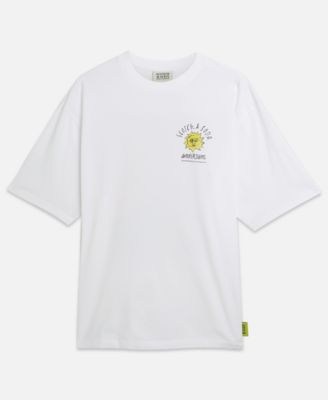 Men's Front and Back Artwork Loose-Fit T-Shirt