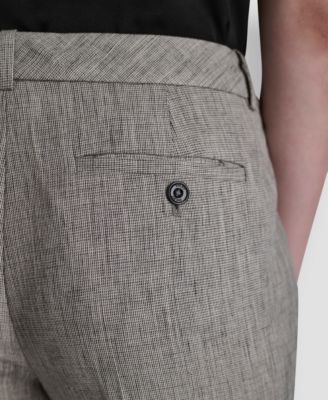 Petite Crosshatch Modern Fit Pants