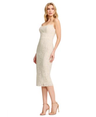 Women's Strapless Midi Dress