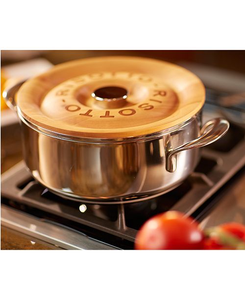 Lagostina Stainless Steel 4Qt. La Risottiera Risotto Pan Cookware & Cookware Sets Kitchen