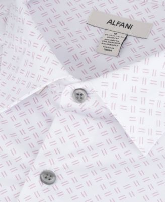 Men's Slim-Fit Geometric Print Dress Shirt