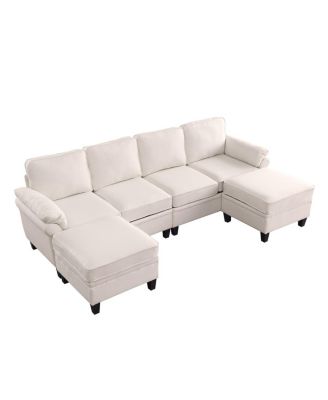 102"  Modular L-Shaped Cloud Sofa with Under-Sofa Storage