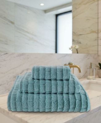 Subway Tile Textured Cotton 3-Pc. Bath Towel Set