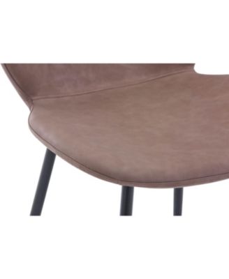 Wright Contemporary Upholstered Faux Leather Dining Chair (Set of 4)