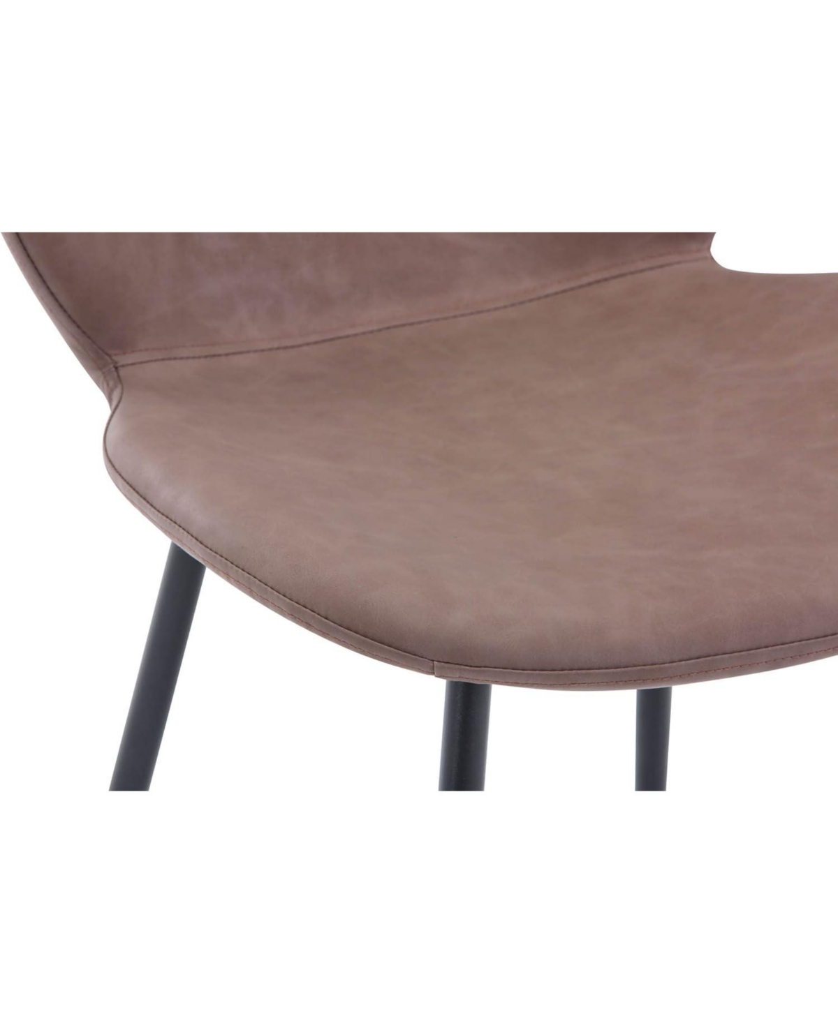 Jofran Wright Contemporary Upholstered Faux Leather Dining Chair (Set of 4)