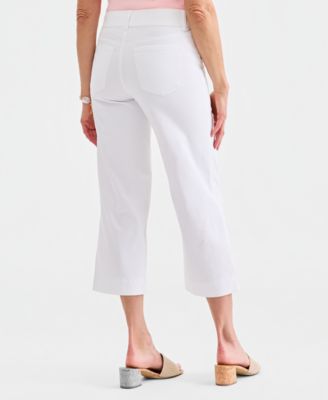 Women's High Rise Pull-On Cropped Jeans