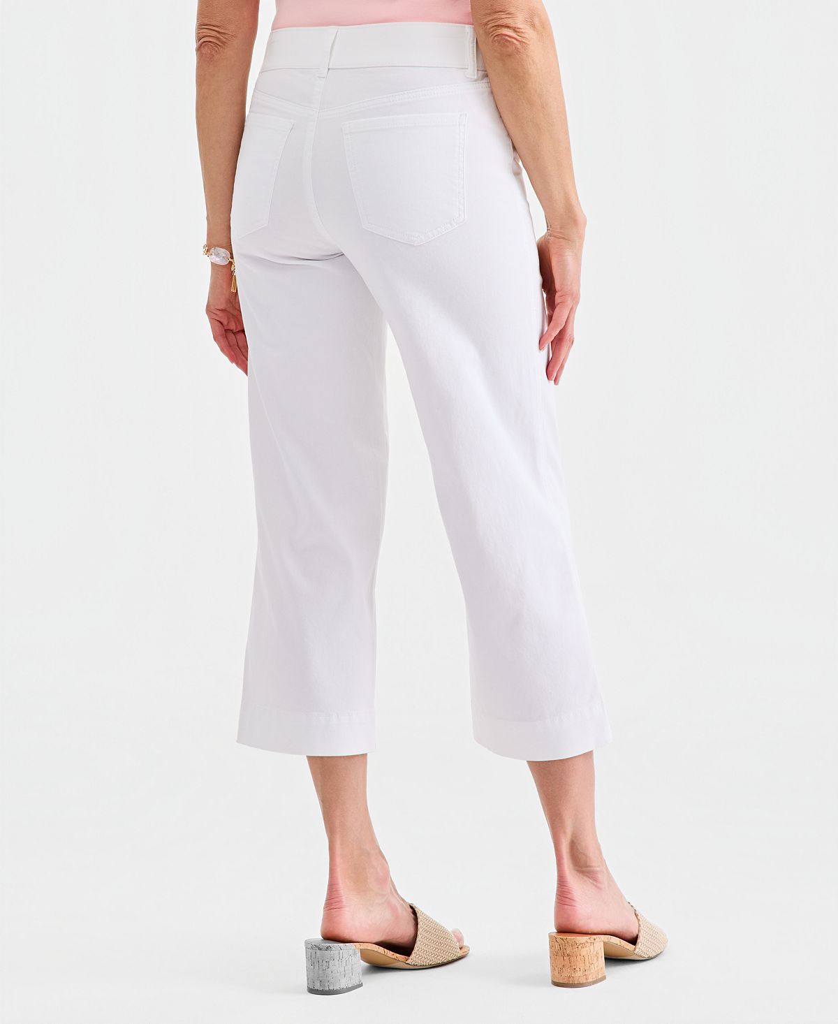 Style & Co Petite High-Rise Cropped Wide-Leg Jeans, Macy's Exclusive view 5 — MAYCSS fashion products