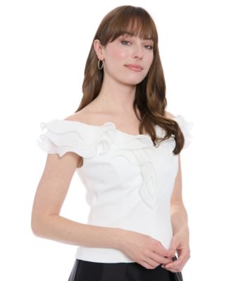 Women's Ruffle Off-The-Shoulder Top