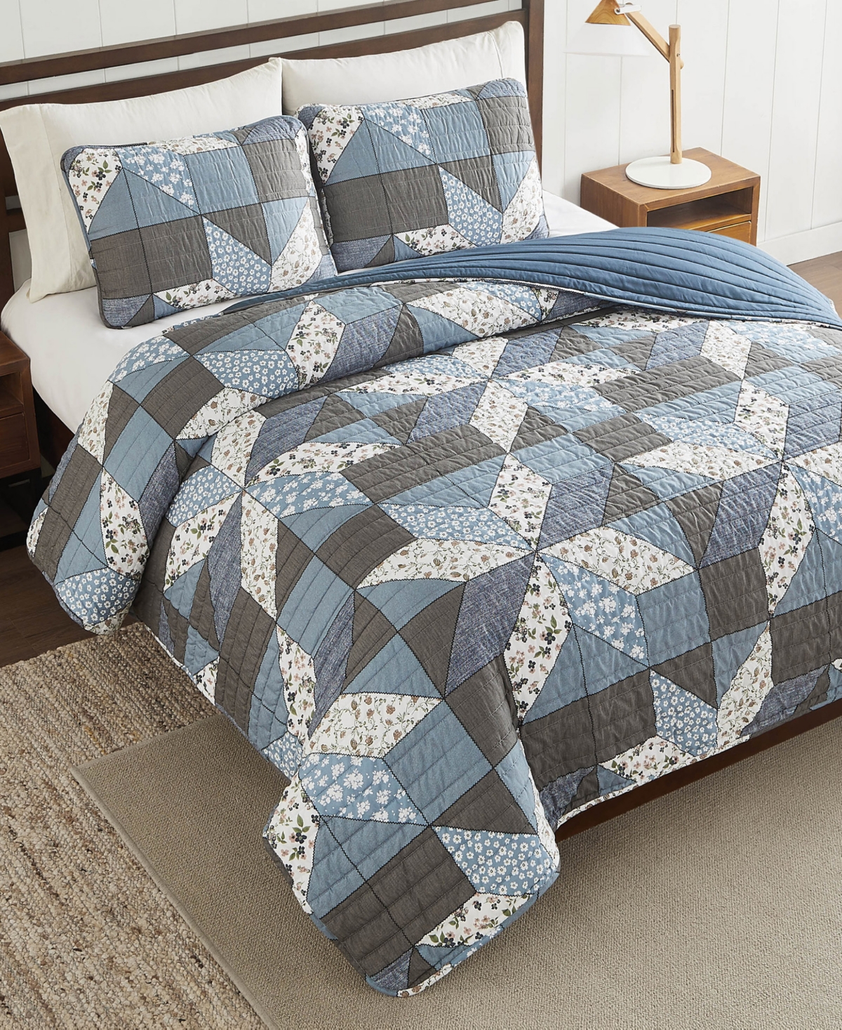 Lucky Brand Jianna Patchwork Reversible 3-Pc. Quilt Sets