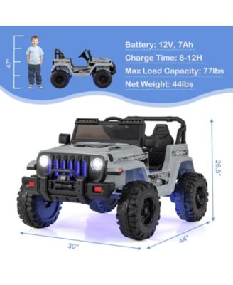 12V Kids Ride-on Jeep Car with 2.4 G Remote Control