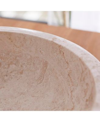 Genuine Marble Hand-carved Design Rustic and Smooth Washbasin