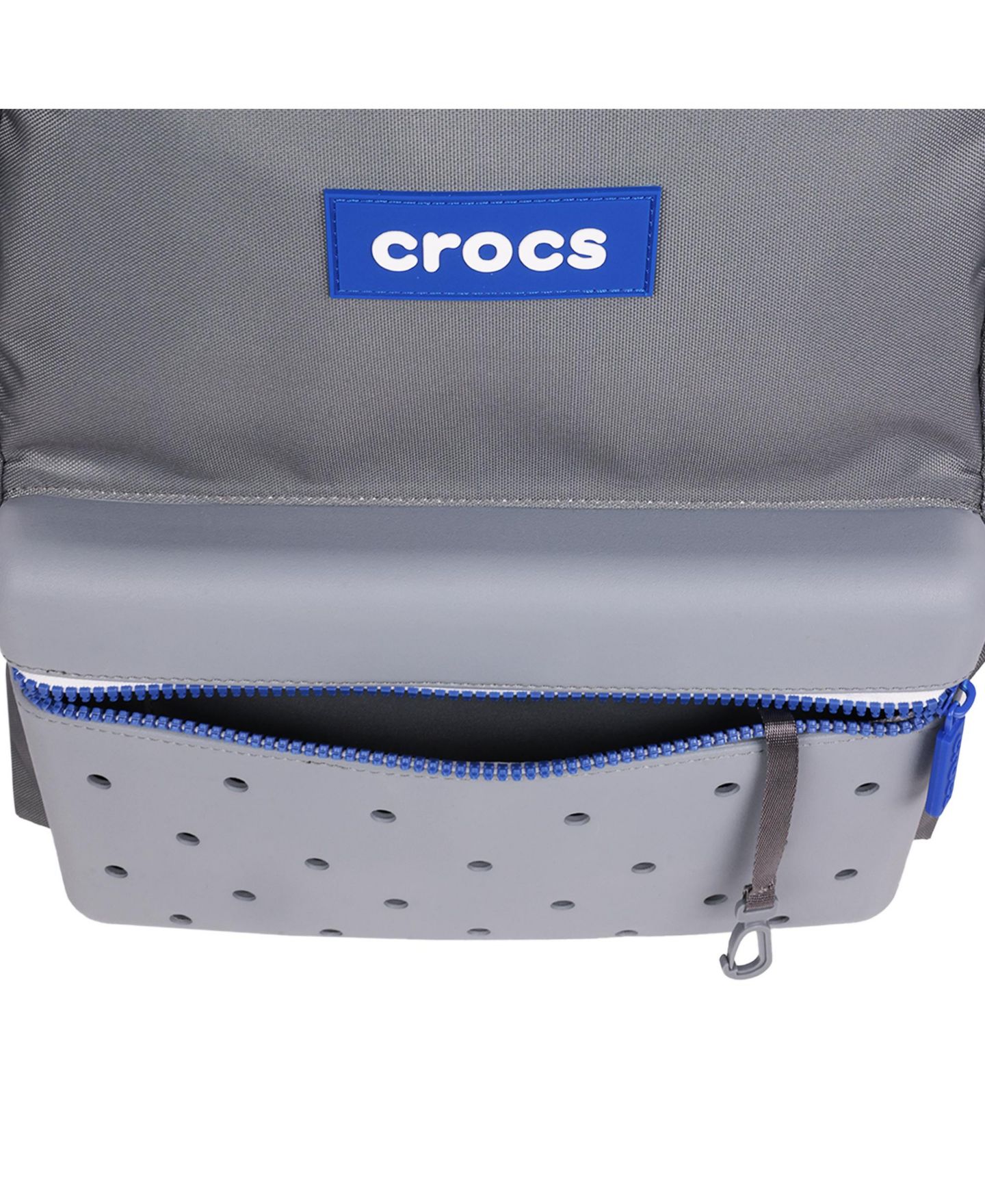 Рюкзак Crocs Molded Front Storage Pocket Lightweight, цвет: Серый / Разноцветный — фото 8