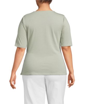 Plus Size Lightweight Jersey Tie Front Top