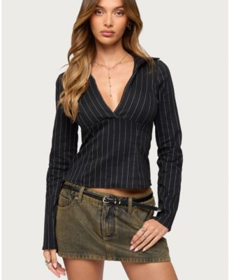 Women's Araceli Pinstripe Tailored Shirt