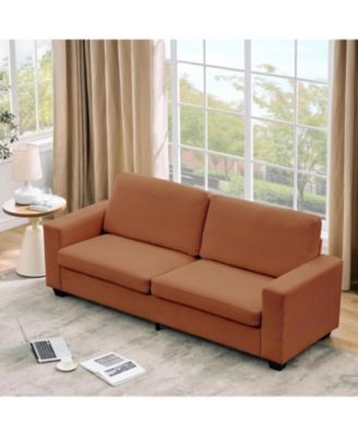 83" Sofa, Corduroy 3 Seater Deep Seat Couch with Wide Armrest, Removable Washable Cushion Cover, Comfy Sofa for Living Room Bedroom Apartment