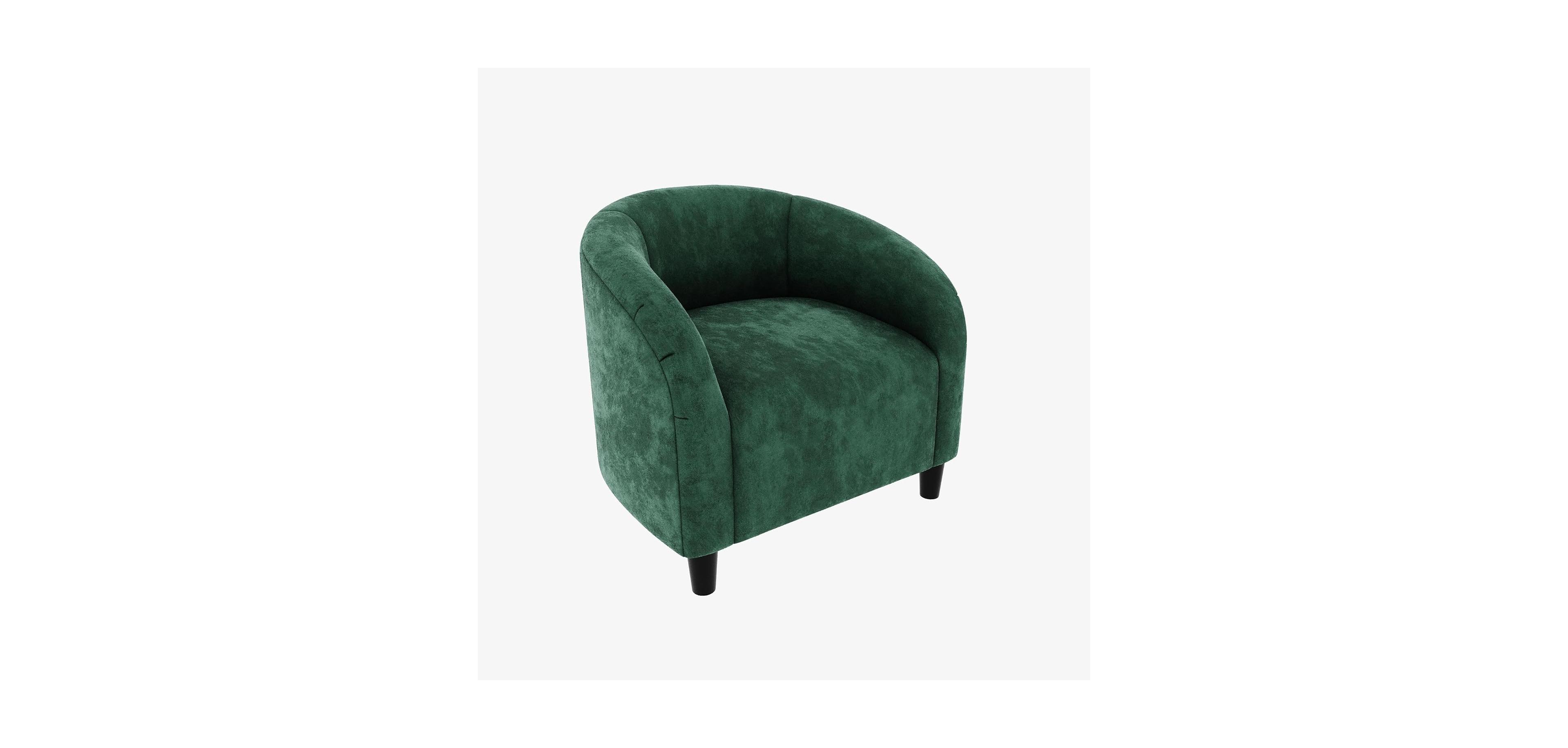 gaomon Accent Chair Velvet Club Chair Comfy Armrest Upholstered Barrel Chair with Soft Padded Seat for Living Room Bedroom Study Waiting Room