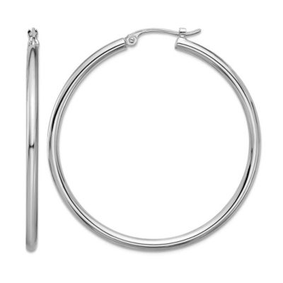 Hoop Earrings Platinum